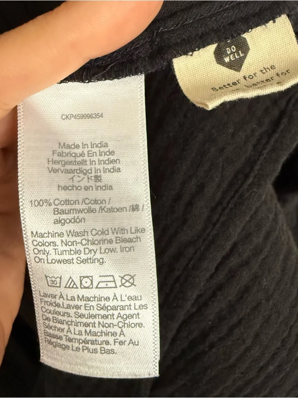 Madewell Black Cotton Gauzy Tiered Midi Dress Size 6 Boho Button Front Resort - Picture 6 of 6